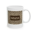 thumbnail image 2 of Leopard Print 11 oz Coffee Mug - Motivational Gift for Self-Improvement White Ceramic, 2 of 7