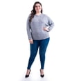 thumbnail image 1 of Blusa manga murcielago Roman Fashion Tallas Extras 8848 Gris 42, 1 of 6