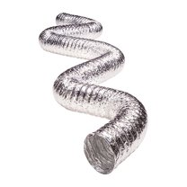 Deflect-O Jordan 300 in. L X 6 in. D Silver/White Aluminum Vent Hose
