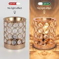 thumbnail image 5 of Crystal Wax Melt Warmer Candle for Scented 2 in 1 Melts Fragrance Cubes Melter Home Office Deco Night Light Valentines Day Birthday Gifts Women Mom Girl(01-Gold), 5 of 5