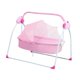 thumbnail image 5 of Columpio eléctrico para bebé con función de temporizador, 6 melodías y 5 velocidades de balanceo. rosa, 5 of 9