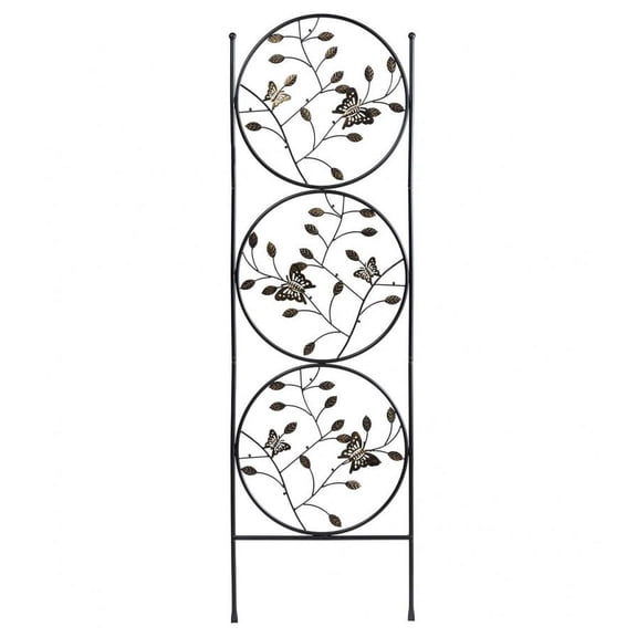 Plow & Hearth Butterfly Trio Metal Garden Trellis