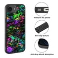 thumbnail image 2 of WIRESTER Shockproof Soft Rubber Cover Case for Apple iPhone 16e 6.1" 2025, Purple Green Galaxy Marble, 2 of 5
