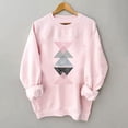 thumbnail image 4 of Enjoytime Valentine's Day Lightweight Sweatshirt for Women Crew Neck Fashion Print Pullover Tops Loose Soft Baggy Long Sleeve Tops for Woman on Clearance, 4 of 5