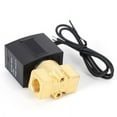 thumbnail image 6 of 1/4" Brass Electric Solenoid Pneumatic Valve NPT Air Gas Water N/C AC110V-120V Portable, 6 of 11