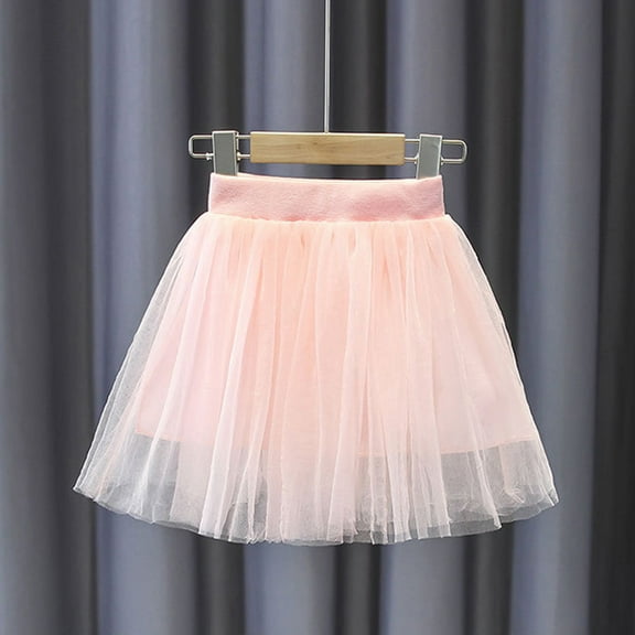 Delliss Girl Tutu Skirt Layers Tulle for Little Girls Fluffy Ballet Dress Up for Toddler Kids Children