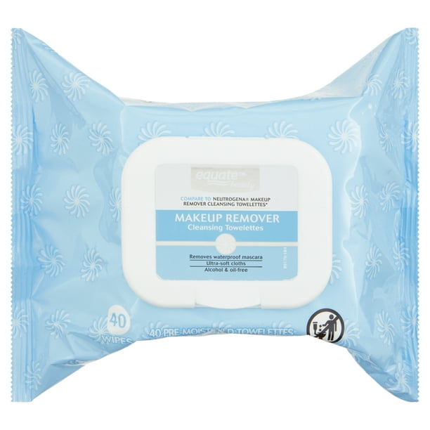 Equate Beauty Makeup Remover Cleansing Towelettes, 40 Towelettes