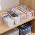 thumbnail image 3 of Armario de organización de ropa interior, caja de almacenamiento para sujetador, armario, cajón, organizador, pantalones, bufanda, Jeans, caja organizadora, armario, almacenamiento de ropa, 3 of 5