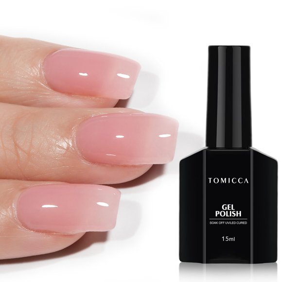 Esmalte de uñas en gel TOMICCA Pink Clear Pink Nude Soak Off UV
