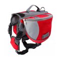 thumbnail image 2 of Billuyoard Bolsa de sillín de tela Oxford para mascotas, mango de elevación de repuesto reutilizable portátil, alforja ajustable reflectante Suministros para perros M rojo, 2 of 6