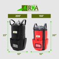 thumbnail image 4 of Rock N Rescue Arbor Rope Storage Bag - Rock and Tree Climbing Equipment, Arborist Gear, Bucket Style Backpack, Waterproof Nylon Material, Red, 200', 4 of 4