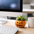 thumbnail image 6 of MInHoues 3.54 Inch Halloween Pumpkin Resin Planter Pot, Mini Spooky Succulent Planter for Indoor Plants, Cute Halloween Decorative Pot for Home Desk Windowsill, 6 of 8