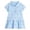Sky Blue, variant on YDFCWXW Summer Short Sleeved Dress Knitted Girls Polo Skirt (Sky Blue, 100.00)
