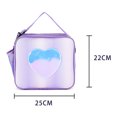 thumbnail image 4 of Bolsa térmica Kawaii con aislamiento de papel de aluminio para niñafiambrera escolar (púrpura) Likrtyny Para Estrenar, 4 of 4
