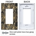 thumbnail image 3 of Yayeee Rocker Switch Wall Plate 1-Gang 4.6"x2.9" Home Decorative Outlet Cover, Golden Elegance, 3 of 6
