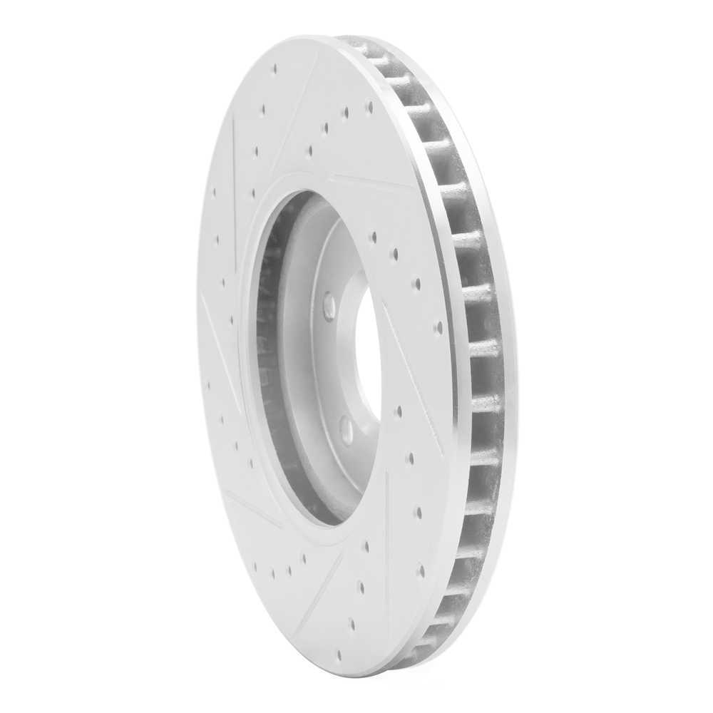 Dynamic Friction Company 631-54044R DFC Brake Rotor - Drilled And Slotted - Silver