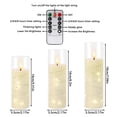 thumbnail image 4 of Aamdkcyu 24-Pack Ivory Flameless LED Candles with Remote - Realistic Flickering Pillar Candles, Battery Operated with Ti, 4 of 9