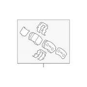Genuine OE Kia Disc Brake Pad Set - 58302-D3A00