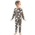 thumbnail image 3 of Magic Hat Ghost Pattern Cotton Pajamas 2 Piece Set Sleepwear Soft and Comfortable Homewear Nightwear, 3 of 7