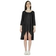 thumbnail image 2 of Inkmeso Solid Summer Casual Tunic Dress For Women's Short Mini Dresses With Button Placket, 2 of 7