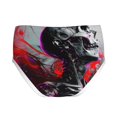 thumbnail image 2 of Pofeuu Artistic Skull Print Boy's Briefs Toddler Boys' Underwear, Organic Cotton, Comfort Briefs-Medium, 2 of 7