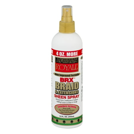Beautiful Oil Sheen Spray - African Royale BRX Braid & Extensions Sheen Spray, 12.0 FL OZ