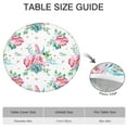 thumbnail image 6 of Round Fitted Tablecloth with Elastic Edges Fits 36"-44" Round Tables Pioneer Colorful Floral Waterproof Table Cover Washable Indoor and Outdoor for Party Kitchen Dinner Banquet Patio Picnic, 6 of 7