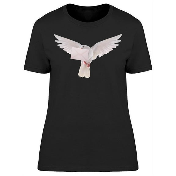 Pigeon With Letter T-Shirt Women -Image by Shutterstock, Female 3X-Large