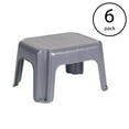 thumbnail image 2 of Rubbermaid Durable Plastic Step Stool w/ 250-LB Weight Capacity, Gray (6 Pack), 2 of 2