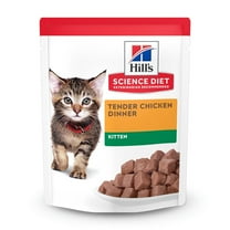 Hill's Science Diet Tender Chicken Dinner Wet Cat Food for Kittens, 2.8oz Pouch 24pk