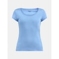 thumbnail image 5 of No Boundaries Short Sleeve Scoop Neck Tee, Women's XXS-XXXL, 5 of 5