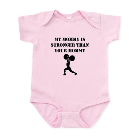 

CafePress - My Mommy Is Stronger Than Your Mommy Body Suit - Baby Light Bodysuit Size Newborn - 24 Months