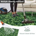 thumbnail image 5 of Green Floral Outdoor Rug 5x8 Ft - Reversible Patio Rug Outdoor Camping Rugs, Vintage Farmhouse Flowers Vines Art Washable Indoor Outdoor Area Rugs, Non-Slip Outdoor Carpet Runner for Deck/Porch, 5 of 8