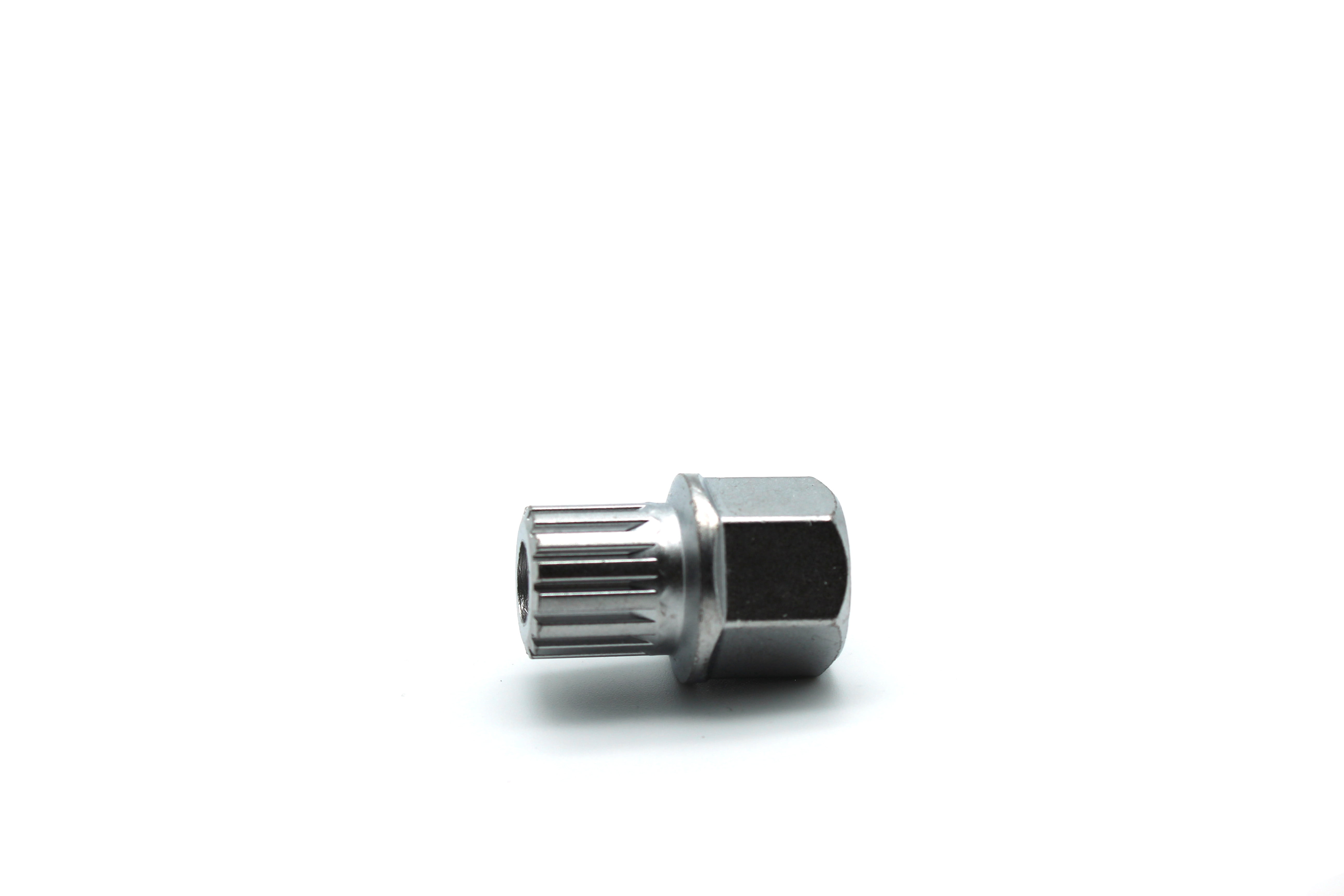 TEMO 60/15Pt Wheel Lock Lugnut Anti-Theft Lug Nut Screw Removal Key Socket S3057 Compatible for Vw Audi 