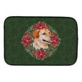 thumbnail image 1 of Carolines Treasures CK1580DDM Labrador Retriever Poinsetta Wreath Dish Drying Mat, 1 of 1