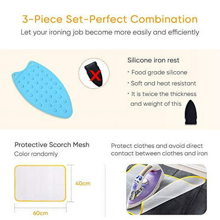 Ironing Pad Anti-Slip Ironing Mat Heat Resistant Iron Board Blanket
