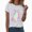 White, variant on TOWED22 Halloween Shirt for Women Crew Neck Shirt Cute Bow Ghost Graphic Short Sleeve Casual Fall Clothes Tops(Red,S)