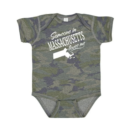 

Inktastic Someone in Massachusetts Loves Me Gift Baby Boy or Baby Girl Bodysuit