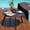 Black, variant on GRANDPATIO 28" Round Steel Outdoor Coffee Table,White