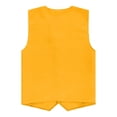 thumbnail image 6 of Likimi Toddler Girls Boys T Shirts Formal Vest Elegant Button Down Crew Neck Solid Color Sleeveless Casual Fashion Shirts Yellow Size 5-6 Years, 6 of 6