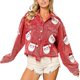 thumbnail image 1 of Chaquetas y abrigos casuales de manga larga sin capucha para mujer, chaqueta de pana de invierno, chaqueta con lentejuelas navideñas, chaqueta de béisbol multicolor, estilo europeo. Abrigo para mujer., 1 of 6