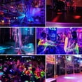thumbnail image 3 of 4 Pack 50W LED Luz Negra, UV Led Luz de Inundaci&oacute;n, Luz UV Ultravioleta Lampara con Enchufe, Luz UV Negra Reflector 395-405nm para Fiesta, Halloween, Body Painting, Iluminaci&oacute;n d, 3 of 7