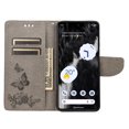 thumbnail image 6 of Feishell Wallet Case for Google Pixel 7a,Retro PU Leather Butterfly Embossed Pattern Full Protection Anti-Scratch Magnetic Clasp Flip Holder Card Slots & Cash Pocket Phone Cover,Gray, 6 of 6
