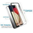 thumbnail image 5 of Galaxy A02S Case, Galaxy A02S Clear Cases, (2 Pack) Temerped Glass Screen Protector for Samsung Galaxy A02S 2021, Njjex Crystal Clear Shock Absorption Technology Bumper Soft TPU Cover Case -Black, 5 of 9