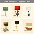 thumbnail image 6 of Royal Designs DIY Lamp Making Kit - Make, Refurbish, and Repair - includes 3-Way Socket, 8" Harp, 8 ft. long lamp cord & all required electrical hardware - Polished Brass, 6 of 6