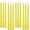 Yellow-Spiral, variant on 24 Pack  Color Spell Chime Candles -  Unscented Dripless,Taper Candles for Rituals, Prayer, Birthdays, Meditation, , Spells, Chime Candles - 10 Inch Tall - Ideal for Witches