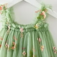 thumbnail image 4 of TAIAOJING Toddler Baby Girls Summer Dress Sleeveless Embroider Princess Dress Dance Party Floral Tulle Dresses Clothes, 4 of 5