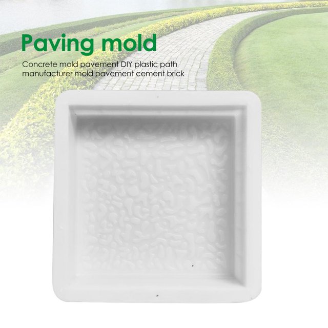 Molde De Pavimentación De Caminos Domésticos Molde de camino de jardín reutilizable DIY pavimentación manual molde de ladrillo de cemento de hormigón Wdftyju Libre de BPA