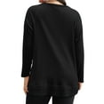 thumbnail image 2 of SWQZVT Fall Sweatshirts for Women Plus Size Long Sleeve Shirts Casual Oversize Waffle Sweatshirts Loose Tunic Tops for Winter Clothes, 2 of 7