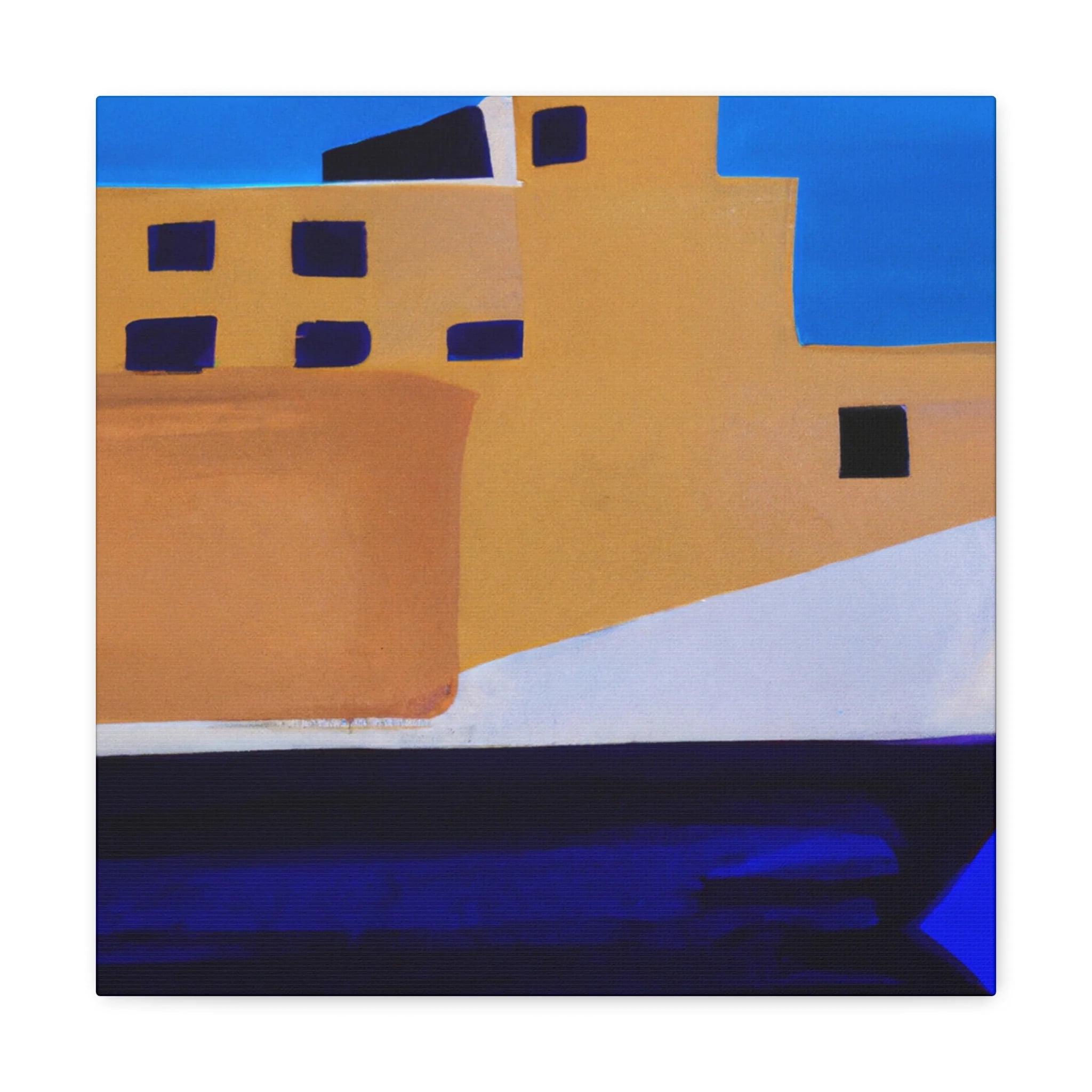 Ferry Minimalism Painting Canvas